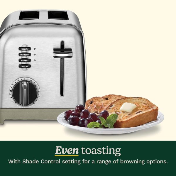 Cuisinart CPT-160 Metal Classic 2-Slice Toaster, Brushed Stainless - Image 2